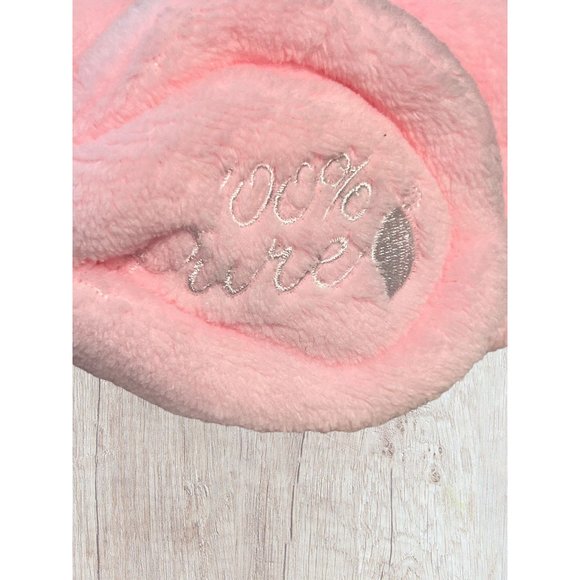 Pink Terrycloth Elastic Headband Embroidered 100% Pure NEW - Picture 2 of 4